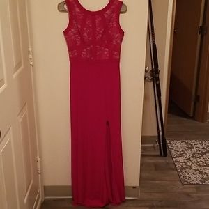 Morgan & Co red maxi dress